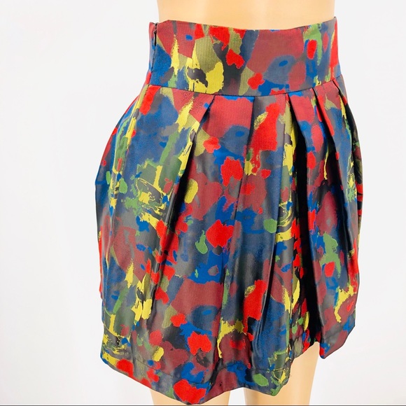 Twenty One Paint Stroke Puff Mini Skirt - Picture 4 of 8
